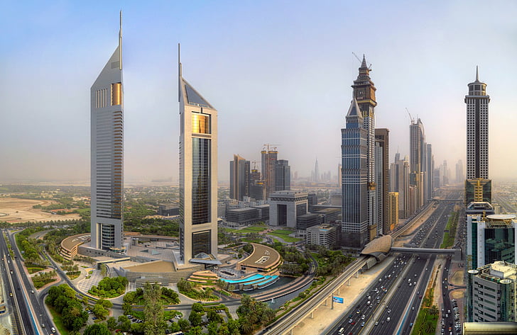 Hecho por el hombre, Jumeirah Emirates Tower Hotel, Edificio, Dubai, Emiratos Árabes Unidos., Fondo de pantalla HD