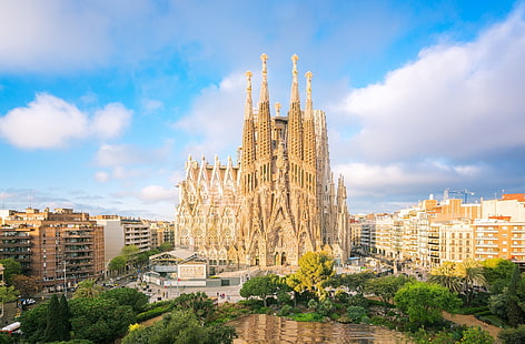 Basilikor, Sagrada Família, HD tapet HD wallpaper