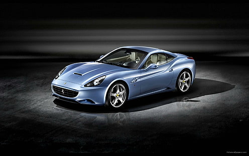 Ferrari California 2009, ferrari azul califórnia, 2009, ferrari, califórnia, HD papel de parede HD wallpaper