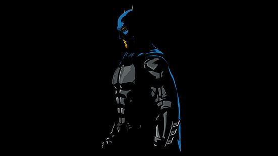 Бэтмен, минимализм, 4k, HD, произведение искусства, художник, цифровое искусство, супергерои, сеанс, HD обои HD wallpaper