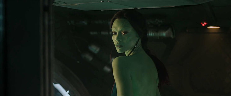 Film, Penjaga Galaxy, Gamora, Zoe Saldana, Wallpaper HD HD wallpaper