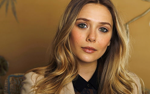 Elizabeth Olsen, skådespelerska, kändis, kvinnor, färgat hår, HD tapet HD wallpaper