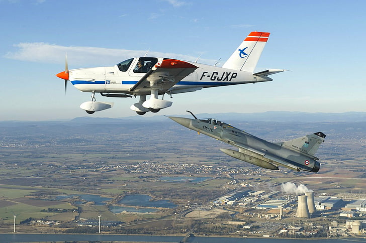 제트 전투기, Dassault Mirage 2000, 항공기, 비행기, HD 배경 화면