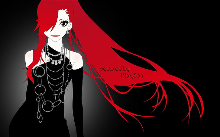 Girl red anime haired 12 Best