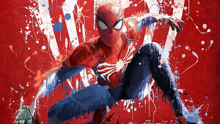 Spider-Man, video game, Marvel Cinematic Universe, laba-laba, jaring laba-laba, Wallpaper HD
