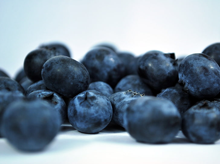 pile of blueberries, blueberries, berries, ripe, HD wallpaper