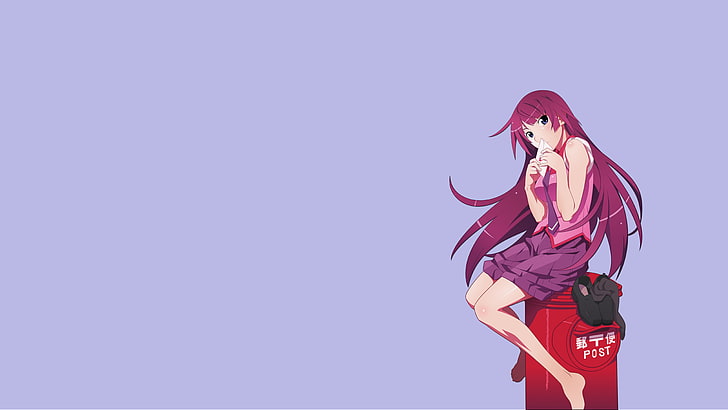 Anime, Anime Girls, Senjougahara Hitagi, Monogatari-Serie, HD-Hintergrundbild