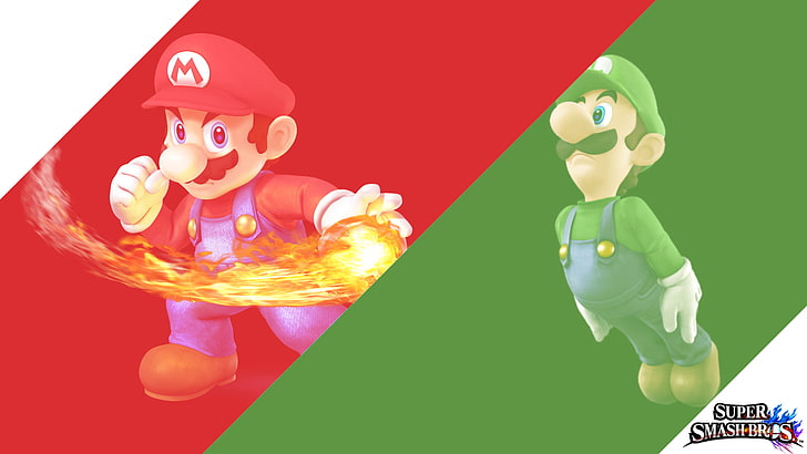 Super Mario, collage, Super Smash Brothers, video games, HD wallpaper