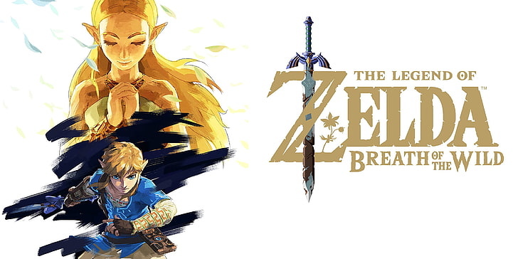 Ilustração de The Legend of Zelda Breath of the Wild, The Legend of Zelda: Breath of the Wild, Link, Princesa Zelda, Nintendo, The Legend of Zelda, HD papel de parede