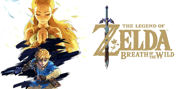 The Legend of Zelda Breath of the Wild illustration, The Legend of Zelda: Breath of the Wild, Link, Princess Zelda, Nintendo, The Legend of Zelda, HD wallpaper HD wallpaper