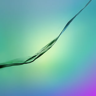 произведения на изкуството със зелена вълна, Samsung, Galaxy S6, HD тапет HD wallpaper
