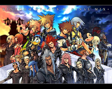 Финальный микс Kingdom Hearts обои, Kingdom Hearts, Дональд Дак, Гуфи, Джимини Крикет, Кайри (Kingdom Hearts), Микки Маус, Сора (Kingdom Hearts), Видеоигры, HD обои HD wallpaper