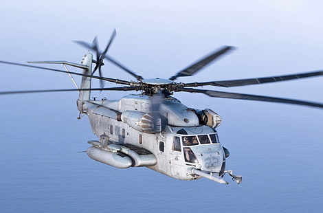 Militära helikoptrar, Sikorsky CH-53E Super hingst, helikopter, HD tapet HD wallpaper
