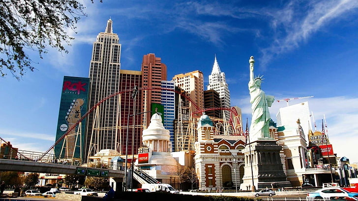 Freiheitsstatue digitale Tapete, Las Vegas, New York, Statue, schön, Spaß, HD-Hintergrundbild