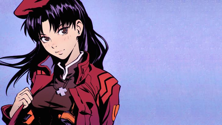 Neon Genesis Evangelion, digital art, anime girls, Katsuragi Misato, red jackets, HD wallpaper