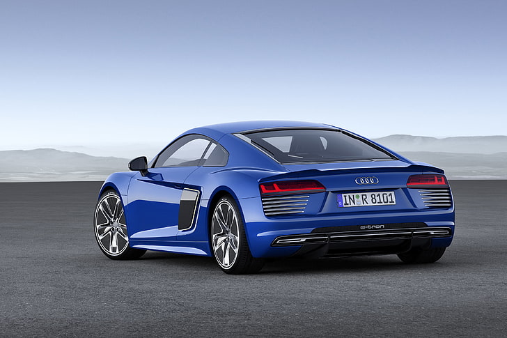 สีน้ำเงิน Audi R8 coupe, audi, r8, 2015, วอลล์เปเปอร์ HD