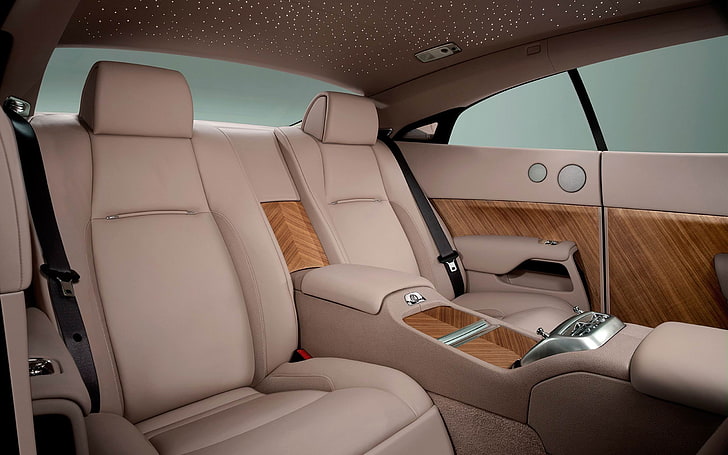 2014 Rolls-Royce Wraith Auto HD Обои для рабочего стола .., бежевое кожаное сиденье автомобиля, HD обои