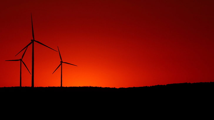abendstimmung, bright red, clouds, current, energy, environmental technology, evening, evening sky, glow, mood, morgenrot, morning, pinwheel, renewable energy, sky, sunrise, sunset, wind energy, wind park, wind pow, HD wallpaper