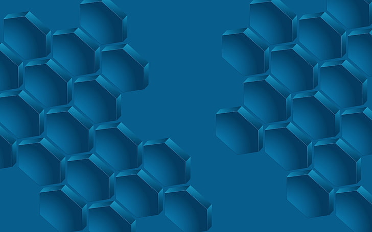 abstract, hexagon, HD wallpaper