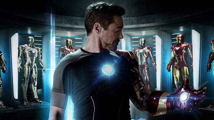 Iron Man Tony Stark, Tony Stark, Demir Adam, HD masaüstü duvar kağıdı