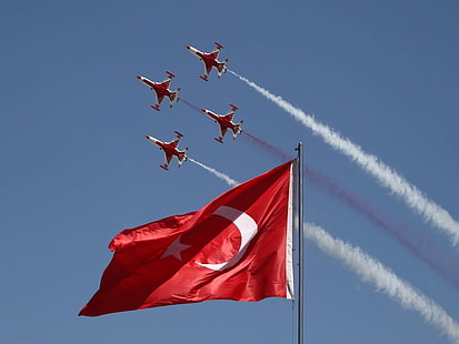 Étoiles turques, Turquie, turc, drapeau, Fond d'écran HD HD wallpaper