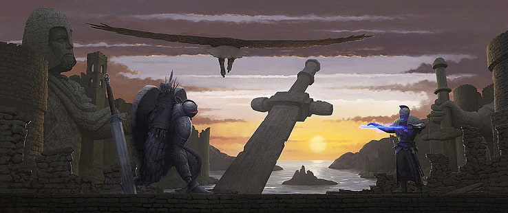 Dark Souls II, RPG, video games, The Pursuer, artwork, Dark Souls, HD wallpaper HD wallpaper