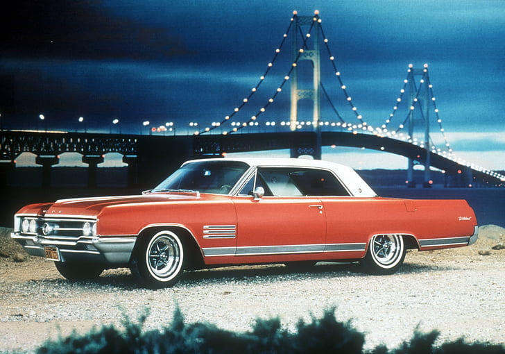 1964, mobil, mobil, buick, mobil, klasik, coupe, otot, olahraga, kendaraan, kucing liar, Wallpaper HD