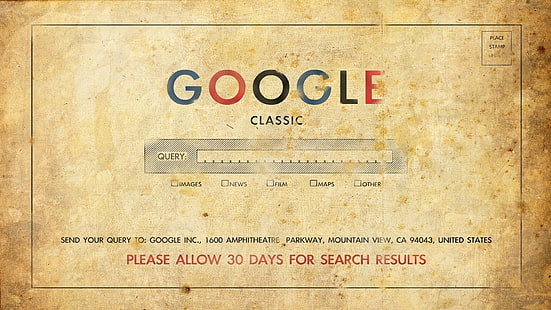 Google, klassiker, gammalt papper, humor, vintage, typografi, grunge, digital konst, beige, HD tapet HD wallpaper