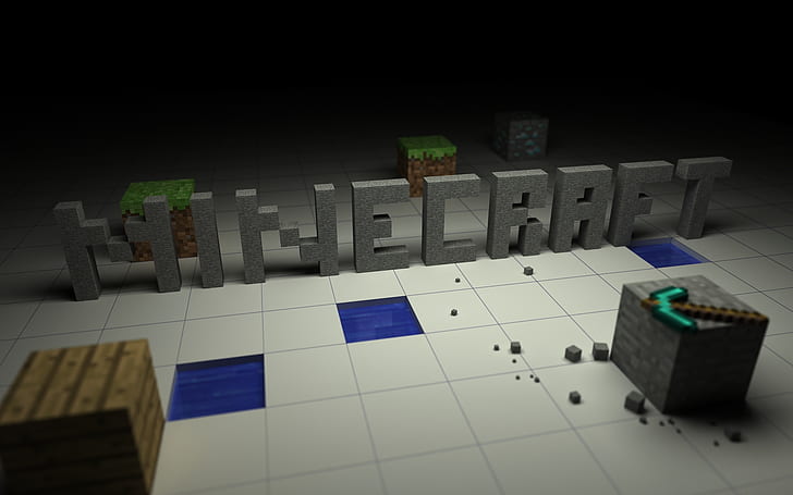Minecraft Pickaxe Diamond HD, video games, minecraft, diamond, pickaxe, HD wallpaper