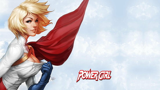 komik, powergirl, Wallpaper HD HD wallpaper