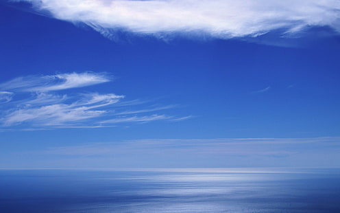 السماء الزرقاء والسماء الزرقاء الصافية والأزرق، خلفية HD HD wallpaper