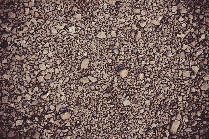 abstract, background, close up, construction, dark, design, dirty, floor, fragments, gravel, ground, pattern, rocks, rough, stone, surface, texture, HD wallpaper