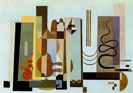 Art classique, peinture, formes, Wassily Kandinsky, Fond d'écran HD HD wallpaper