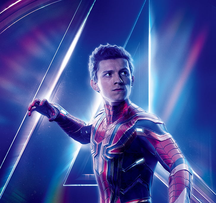 Человек-паук из Marvel Avengers War Infinity, Мстители: Infinity War, Том Холланд, Питер Паркер, Человек-паук, 4K, 5K, HD обои