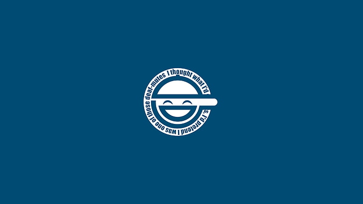 round white logo, Laughing Man, HD wallpaper