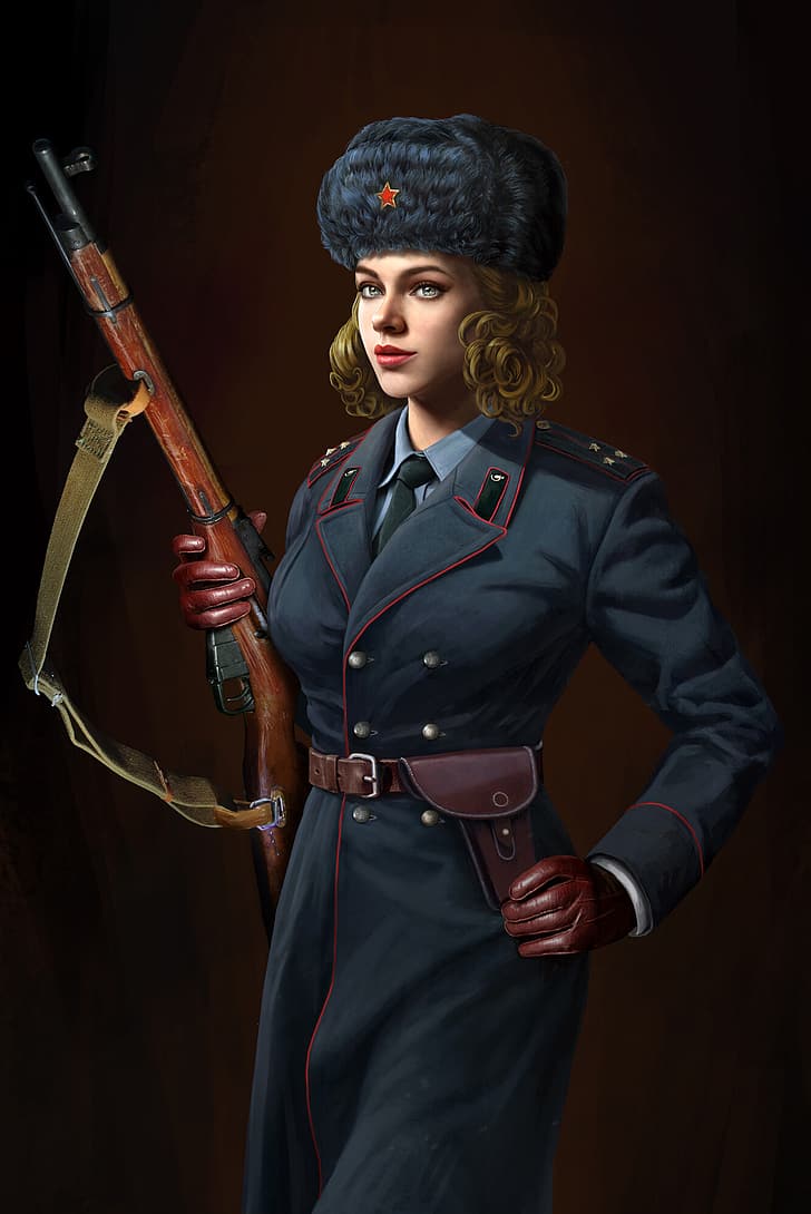 Women uniform military Stars and