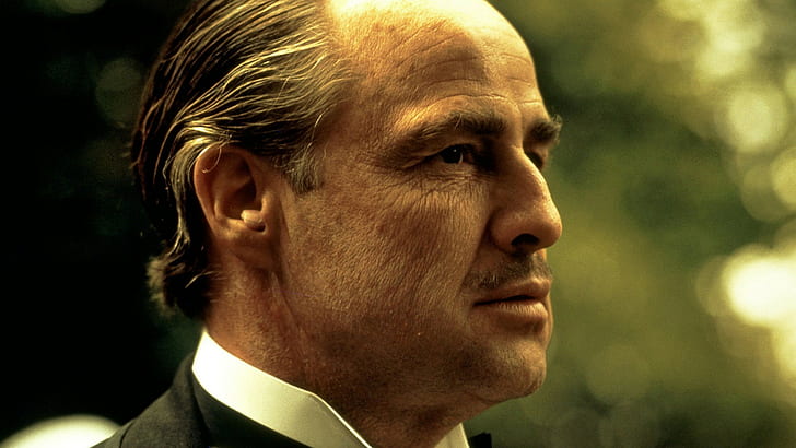 film, The Godfather, Vito Corleone, Marlon Brando, Wallpaper HD