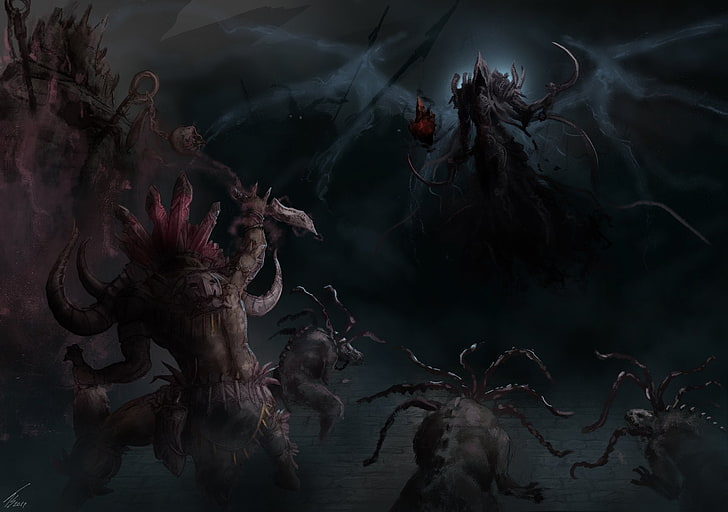 Diablo, Diablo III: Reaper Of Souls, Malthael (Diablo III), Witch Doctor (Diablo III), HD wallpaper