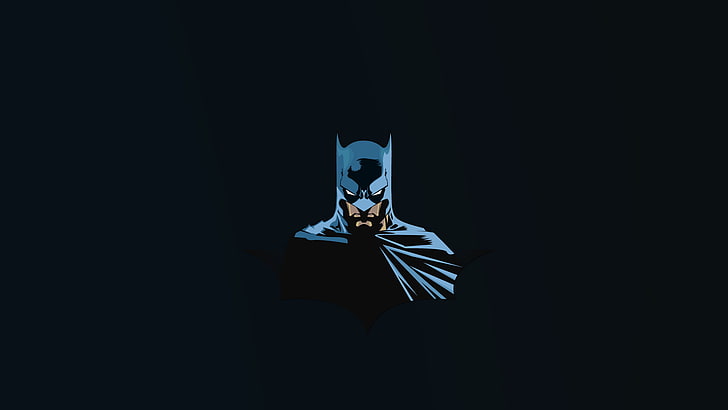 Batman Minimal, Hitam, Gelap, Batman, Minimal, Wallpaper HD
