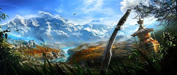 video games, Far Cry 4, landscape, HD wallpaper