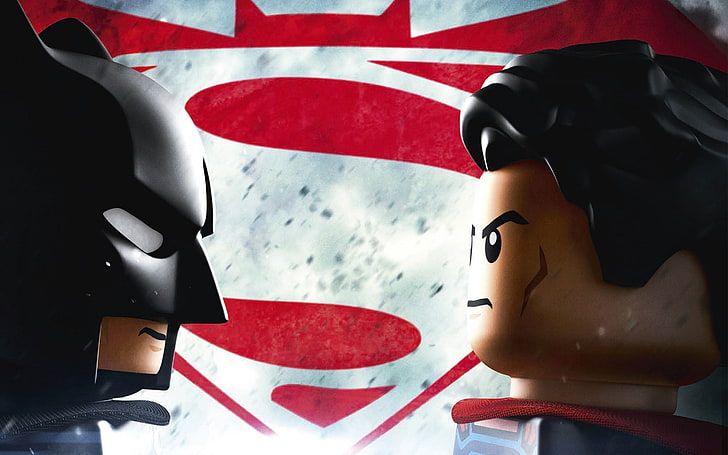 Лего филмът, DC Comics, Батман, Супермен, Батман срещу Супермен: Зората на справедливостта, HD тапет