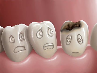 dentes, saúde, cárie dentária, mental, HD papel de parede HD wallpaper