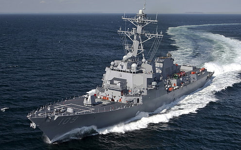 USS Jason Dunham, navire, marine, militaire, destroyer, Fond d'écran HD HD wallpaper