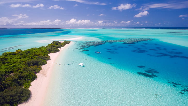 Мальдивы Лучшее место для отдыха Лучшие пляжи в мире Аэрофотосъемка Hd 4k Обои 2560 × 1440, HD обои