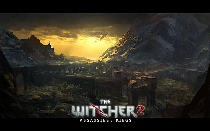 The Witcher HD, the witcher 2 assassins or kings poster, video games, the, witcher, HD wallpaper