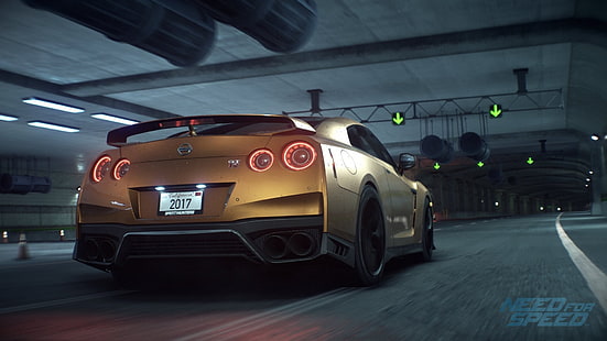 Capa do jogo Need For Speed, necessidade de velocidade 2016, Need for Speed, carro, Nissan, Nissan GT-R, HD papel de parede HD wallpaper