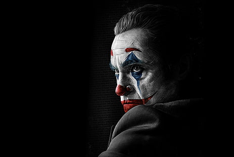 figur, måla, konst, Joker, Joaquin Phoenix, 2019, HD tapet HD wallpaper