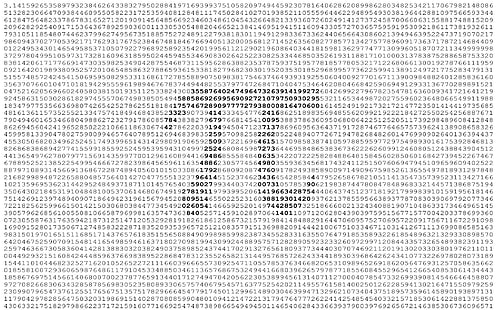 pi typography numbers, HD wallpaper HD wallpaper