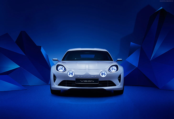 concept, Alpine A110, Salone dell'auto di Ginevra 2017, Sfondo HD