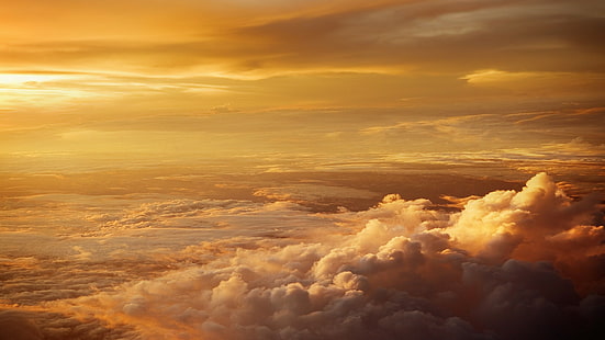 Sky Sunset Clouds HD ، الطبيعة ، الغيوم ، الغروب ، السماء، خلفية HD HD wallpaper